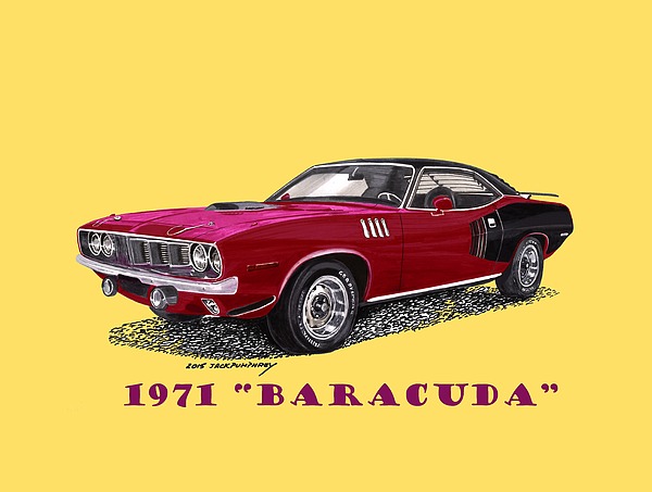 1971 Plymouth Barracuda Painting