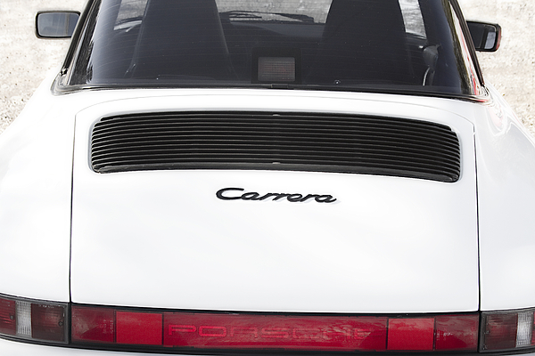 James BO Insogna - 1987 White Porsche 911 Carrera Back