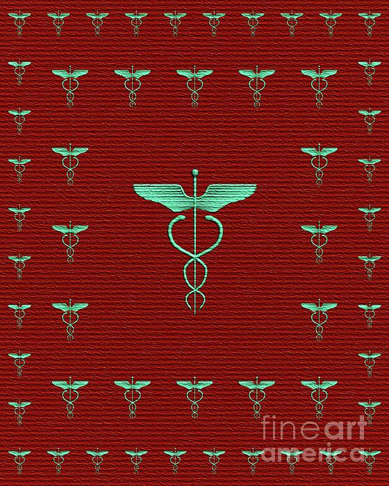 Caduceus - Symbols of the Occult Beach Sheet by Esoterica Art Agency ...