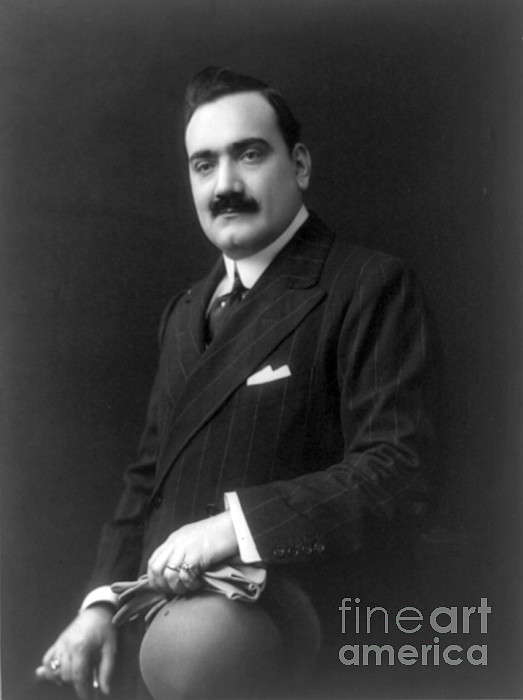 Enrico Caruso Italian Opera Singer 2 Sticker by Science Source