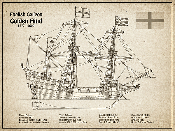 Vintage Pirates Galleon, Sketch of a 74 Gun Ship T-Shirt