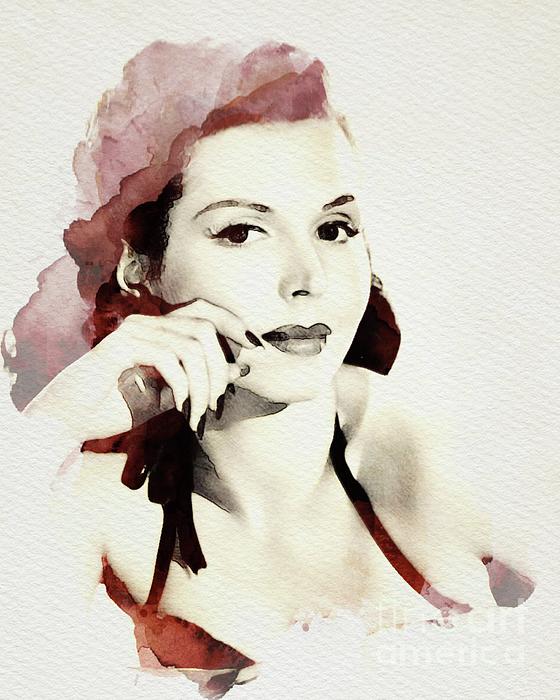 Ann Miller, Vintage Actress Beach Sheet by Esoterica Art Agency - Pixels