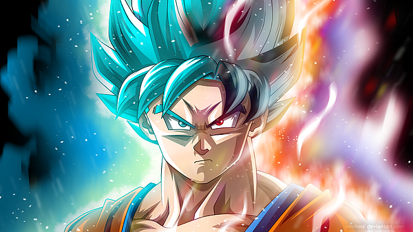 how to draw goku super saiyan blue 3  dragon ball super Computer drawing :  r/DeviantArt