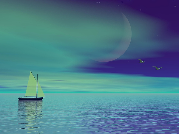 Sailing Boat - 3d Render by Elena Duvernay