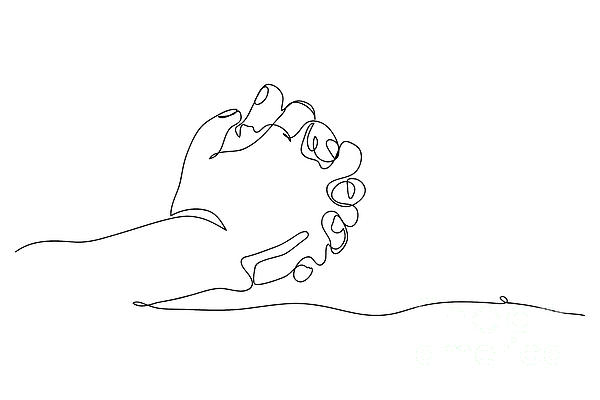 Continuous line. Continuous line drawing. Vector Belt Wrestling Continuous line drawing.