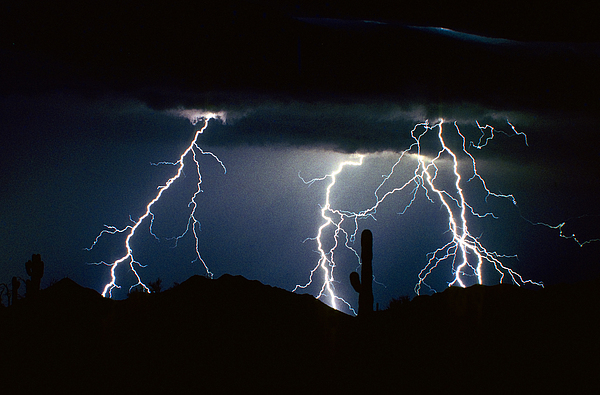 James BO Insogna - 4 Lightning Bolts Fine Art Photography Print