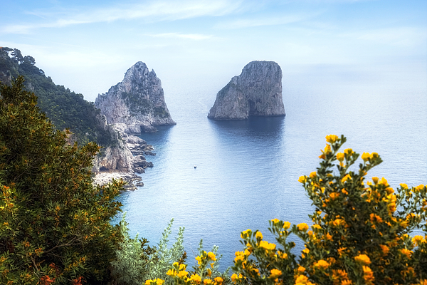 Faraglioni - Capri #5 Duvet Cover by Joana Kruse - Pixels