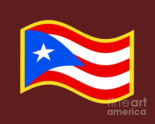 Puerto Rico Flag Digital Art