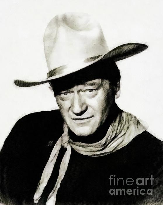 John Wayne, Vintage Actor by JS T-Shirt for Sale by Esoterica Art Agency