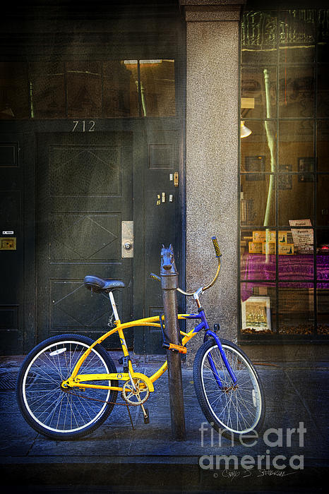 712 Yellow Blue Bike iPhone 13 Pro Max Case by Craig J Satterlee - Craig J  Satterlee - Artist Website