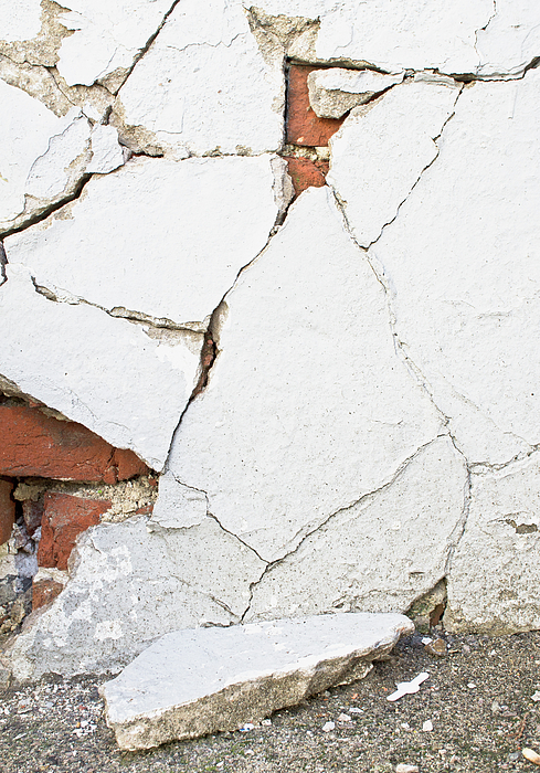 Cracked wall Canvas Print / Canvas Art by Tom Gowanlock - Fine Art