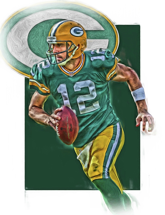 Green Bay Packers Aaron Rodgers Youth T-Shirt by Joe Hamilton - Pixels Merch