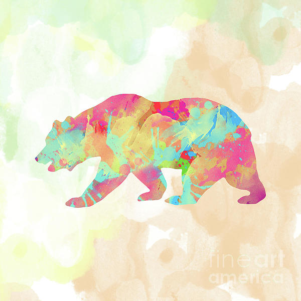Abstract Bear Digital Art