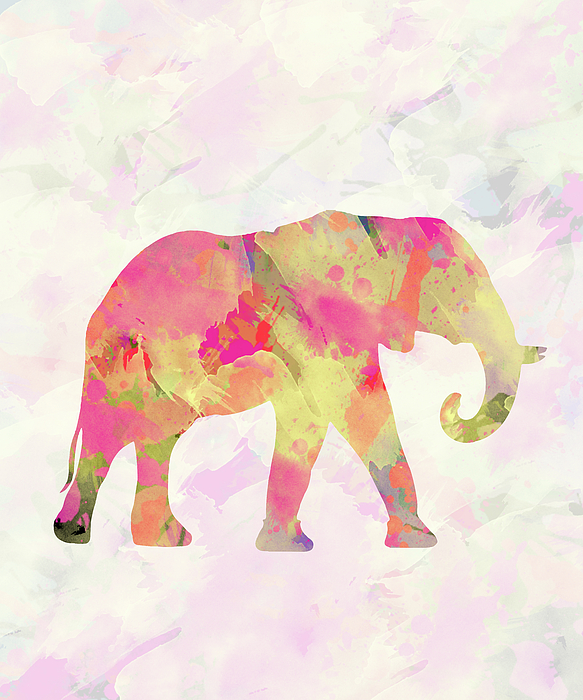 Abstract Elephant Digital Art