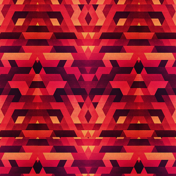 Abstract Red Geometric Triangle Texture Pattern Design Digital Futrure  Hipster  Fashion Digital Art