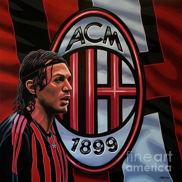 AC Milan Painting Greeting Paul Meijering