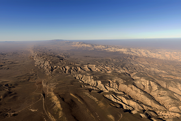 Aerial View Of The San Andreas Fault by Mountain Dreams