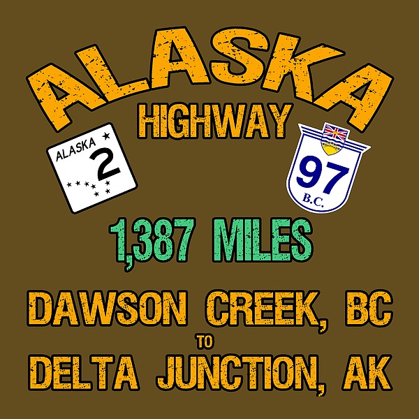 Alaska Highway Digital Art