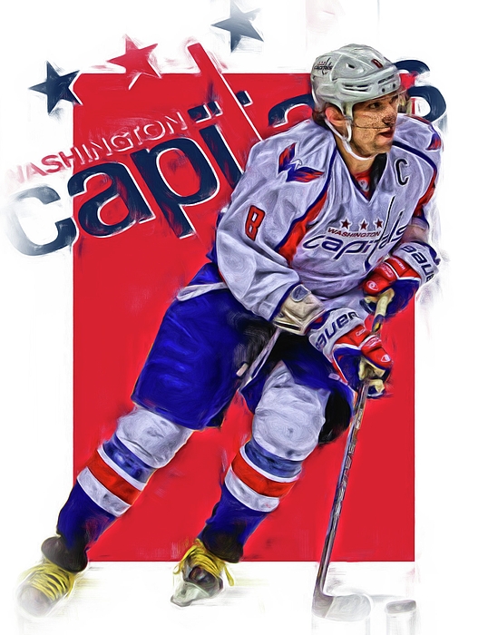 NAVY Alexander Ovechkin Washington Capitals "Stanley Cup Logo"  HOODED SWEATSHIRT