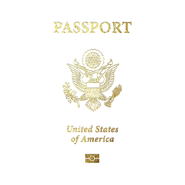 American Passport Cover Sticker by Serge Averbukh - Fine Art America