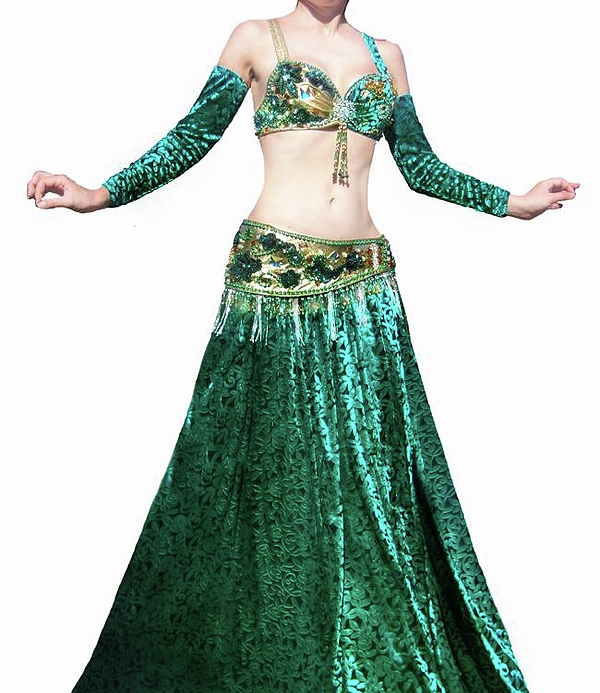 Ameynra belly dance costume bra with coins Beach Towel by Sofia Goldberg -  Pixels