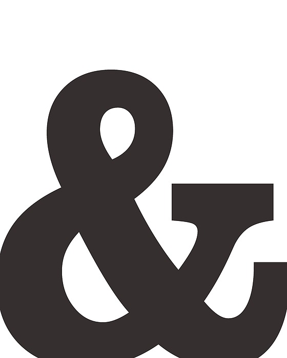 Ampersand - And Symbol 3 - Minimalist Print Mixed Media