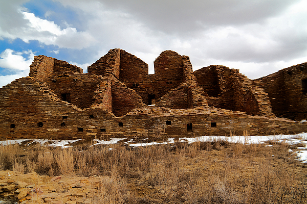 Ancient buildings Chaco Canyon Spiral Notebook by Jeff Swan Fine