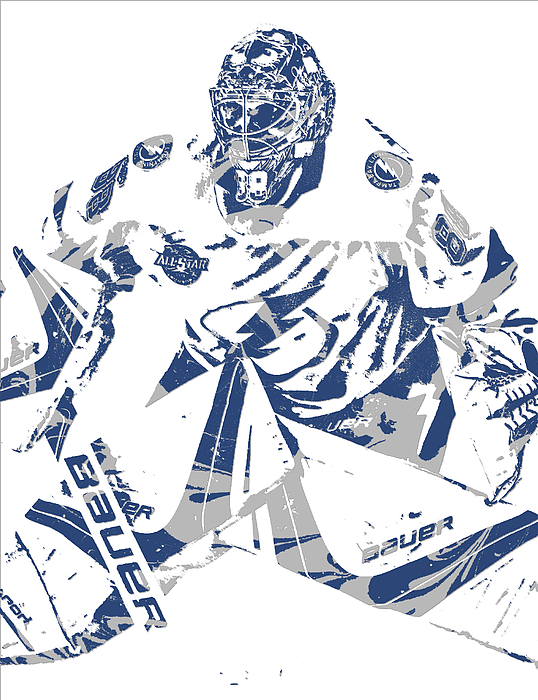 Andrei Vasilevskiy TAMPA BAY LIGHTNING PIXEL ART 2 Poster by Joe Hamilton -  Pixels