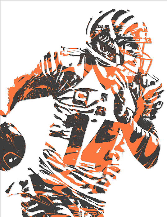 Joe Burrow Cincinnati Bengals Pixel Art 2000 Mixed Media by Joe Hamilton -  Pixels Merch