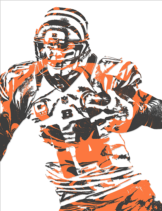 Andy Dalton Bengals Canvas Print / Canvas Art by Joe Hamilton - Fine Art  America