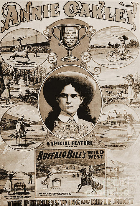 Annie Oakley in Buffalo Bill's Wild West Show Spiral Notebook by Gary  Wonning - Fine Art America