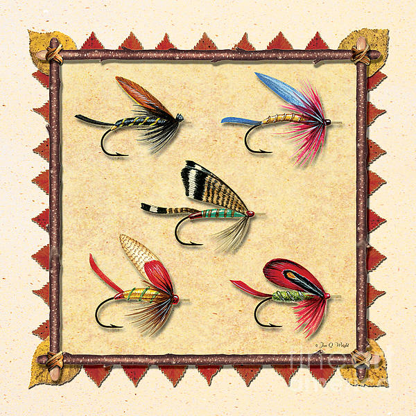 Antique Fly Panel Creme Jigsaw Puzzle