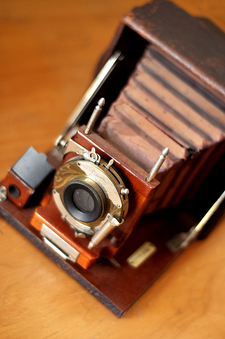 Antique Folding Camera Photograph