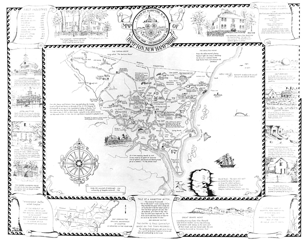 Antique Maps - Old Cartographic Maps - Antique Map Of The Town Of ...