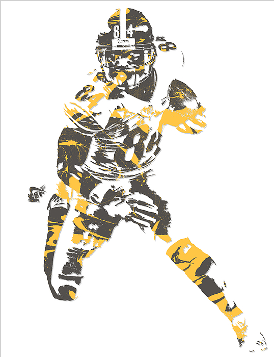 Pittsburgh Steelers Vintage Nfl Art Mixed Media by Joe Hamilton