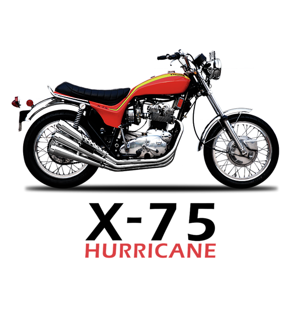X75 Hurricane inspired vintage motorcycle classic bike shirt tshirt 