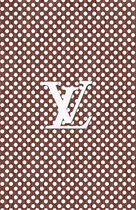 LV Polka Pattern Brown T-Shirt by Ahmad Djailani - Pixels