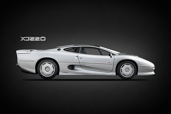 Jaguar XJ220 1992 Zip Pouch by Mark Rogan - Mark Rogan