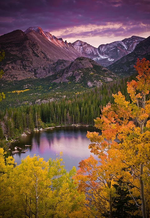 Mike Berenson - Aspen Sunset Over Bear Lake