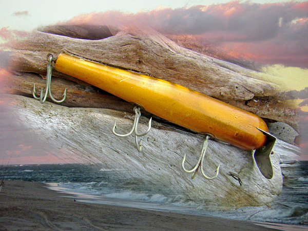 Atom A40 Vintage Saltwater Fishing Lure Deep Sea Zip Pouch by Carol Senske  - Pixels