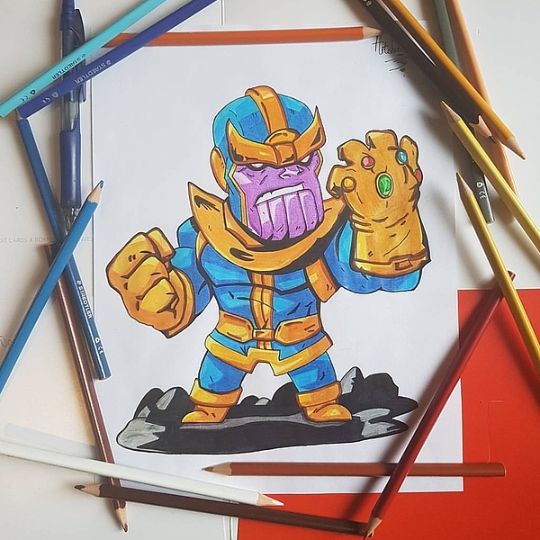 Baby Thanos Greeting Card by Kayode Logo