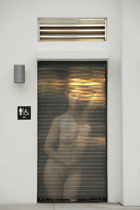 Bathroom Door Nude Photograph