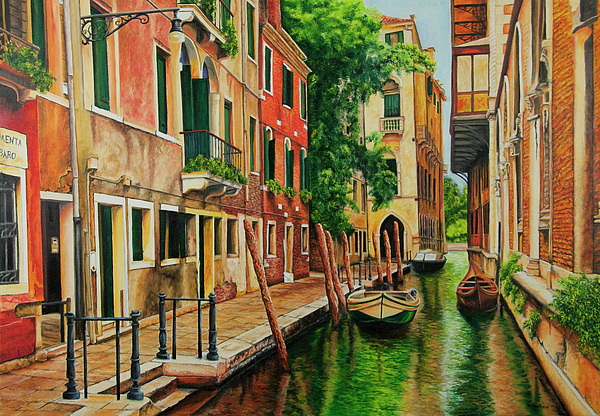 Charlotte Blanchard - Beautiful Side Canal In Venice