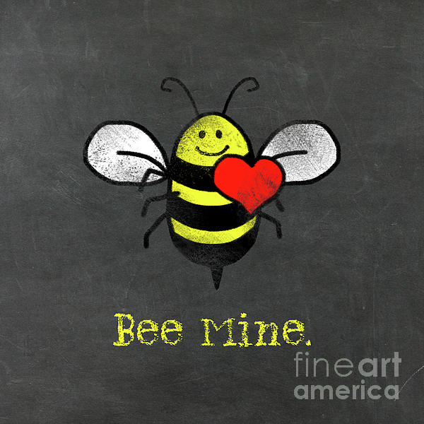 Bee Mine cute bee with heart for Valentines Day Kids T-Shirt by