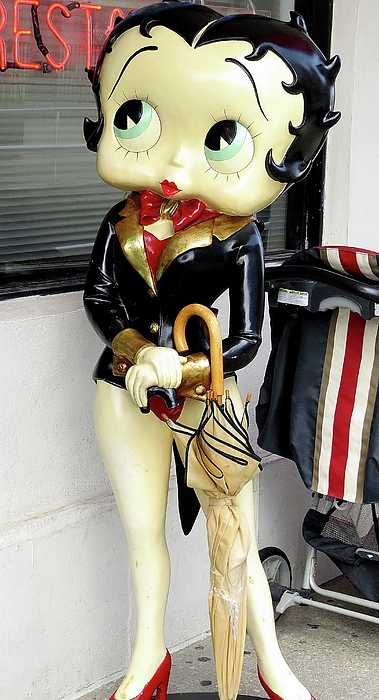 Betty Boop with Umbrella and Stroller Coffee Mug by Linda Stern - Fine Art  America