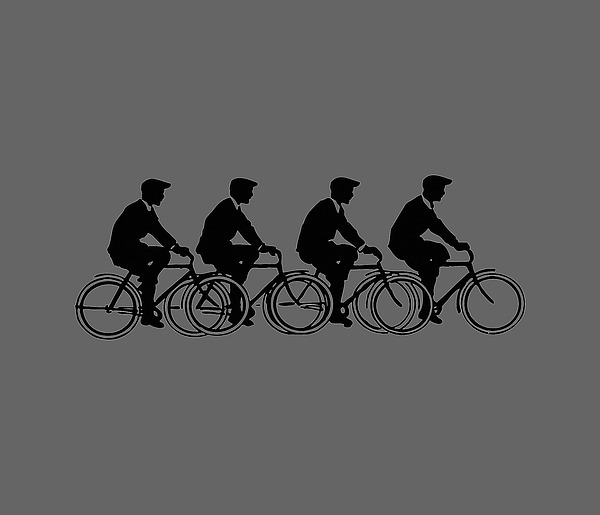 Bicycling T Shirt Design Digital Art