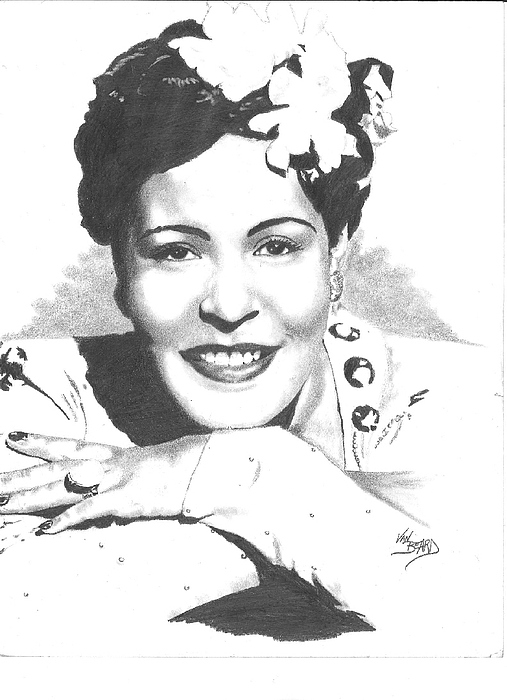 Billie Holiday Greeting Card For Sale By Van Beard