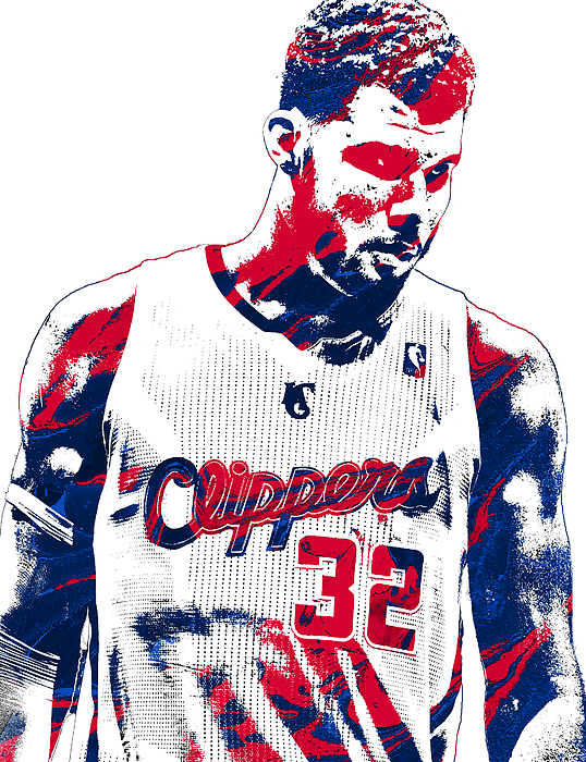 Los Angeles Clippers T Shirt And Poster Long Sleeve T-Shirt by Joe Hamilton  - Pixels