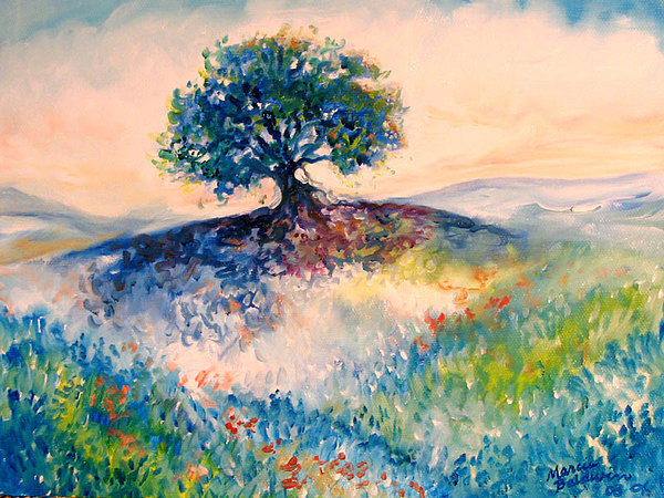 Bluebonnet Hill Painting