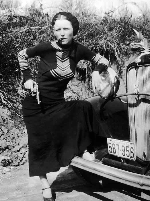 Bonnie Parker 1910 - 1934 Spiral Notebook for Sale by Daniel Hagerman